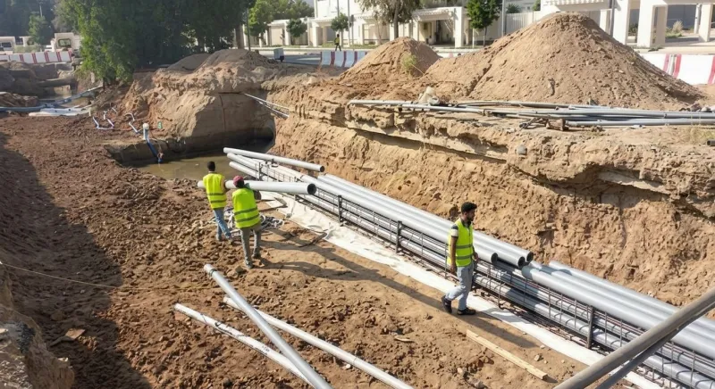 تطوير البنية التحتية للموقع في جامعة الملك عبد العزيز (فرع الطالبات - جدة)